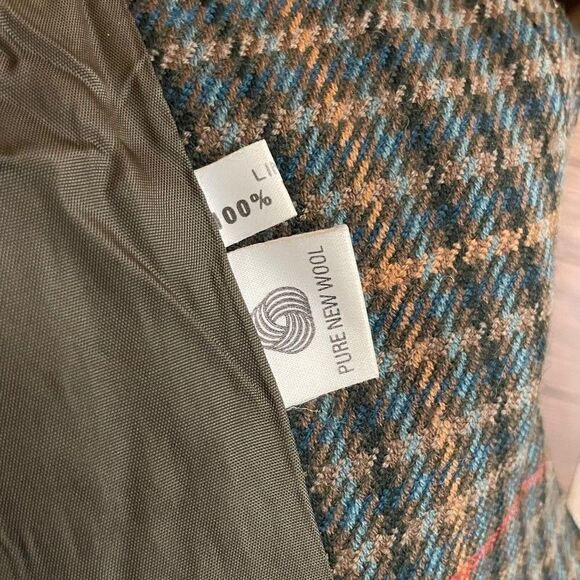 Vintage Avoca Collection Ireland Made Handwoven Lined Wool Plaid Jacket Medium - Picture 5 of 12